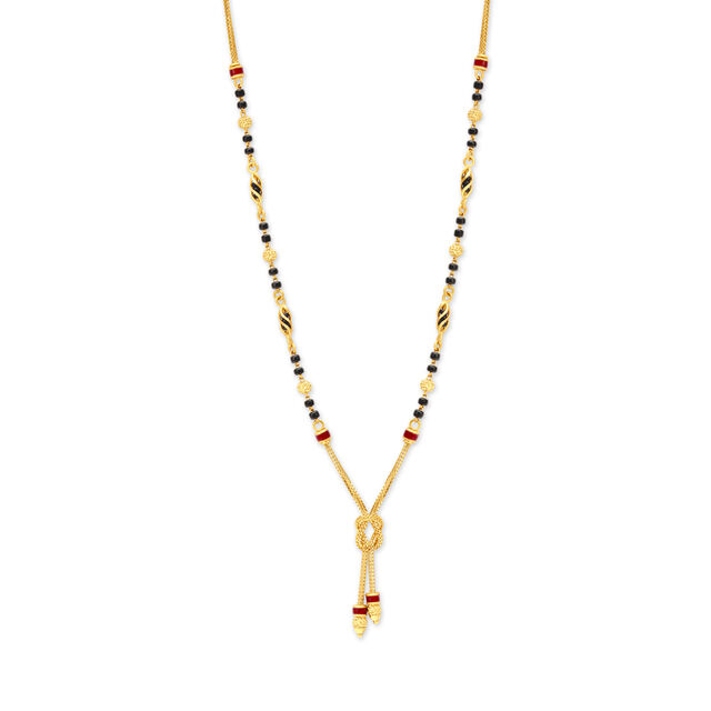 Classy Knotted Gold Mangalsutra,,hi-res