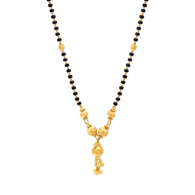Textured Beaded Mangalsutra,,hi-res 