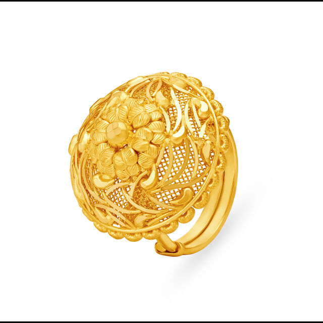 Casual Stylish Gold Ring,,hi-res