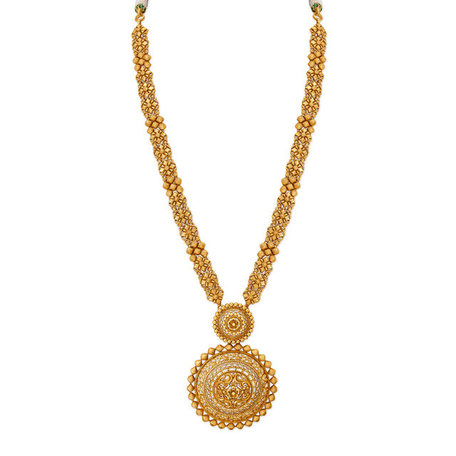 Queenly Filigree Gold Necklace Set,,hi-res 2