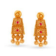 Majestic Geometric Gold Necklace Set,,hi-res 3