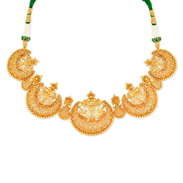 Ornate Gold Necklace Set Perfect for the Indian Bride,,hi-res 2