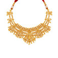 Splendid Rawa Work Gold Necklace Set,,hi-res 2