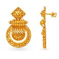 Magnificent Antique Gold Pendant and Earrings Set,,hi-res 2
