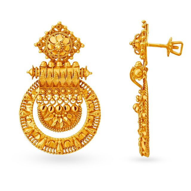 Magnificent Antique Gold Pendant and Earrings Set,,hi-res 2