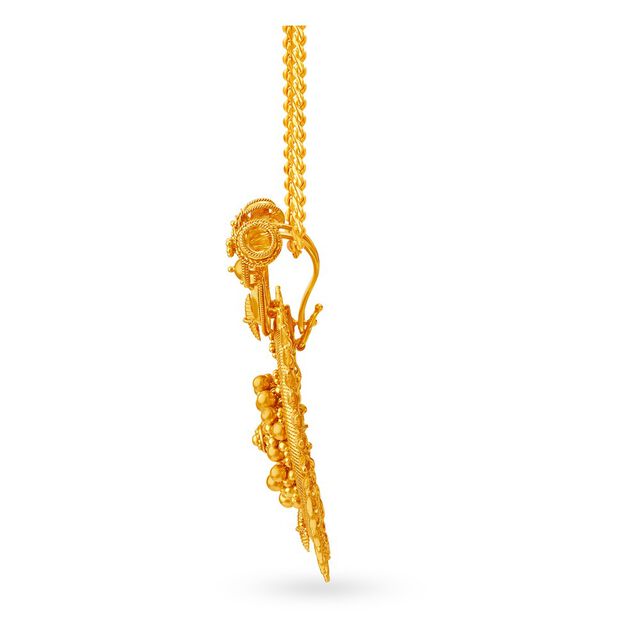 Splendid Gold Pendant and Earrings Set,,hi-res 3