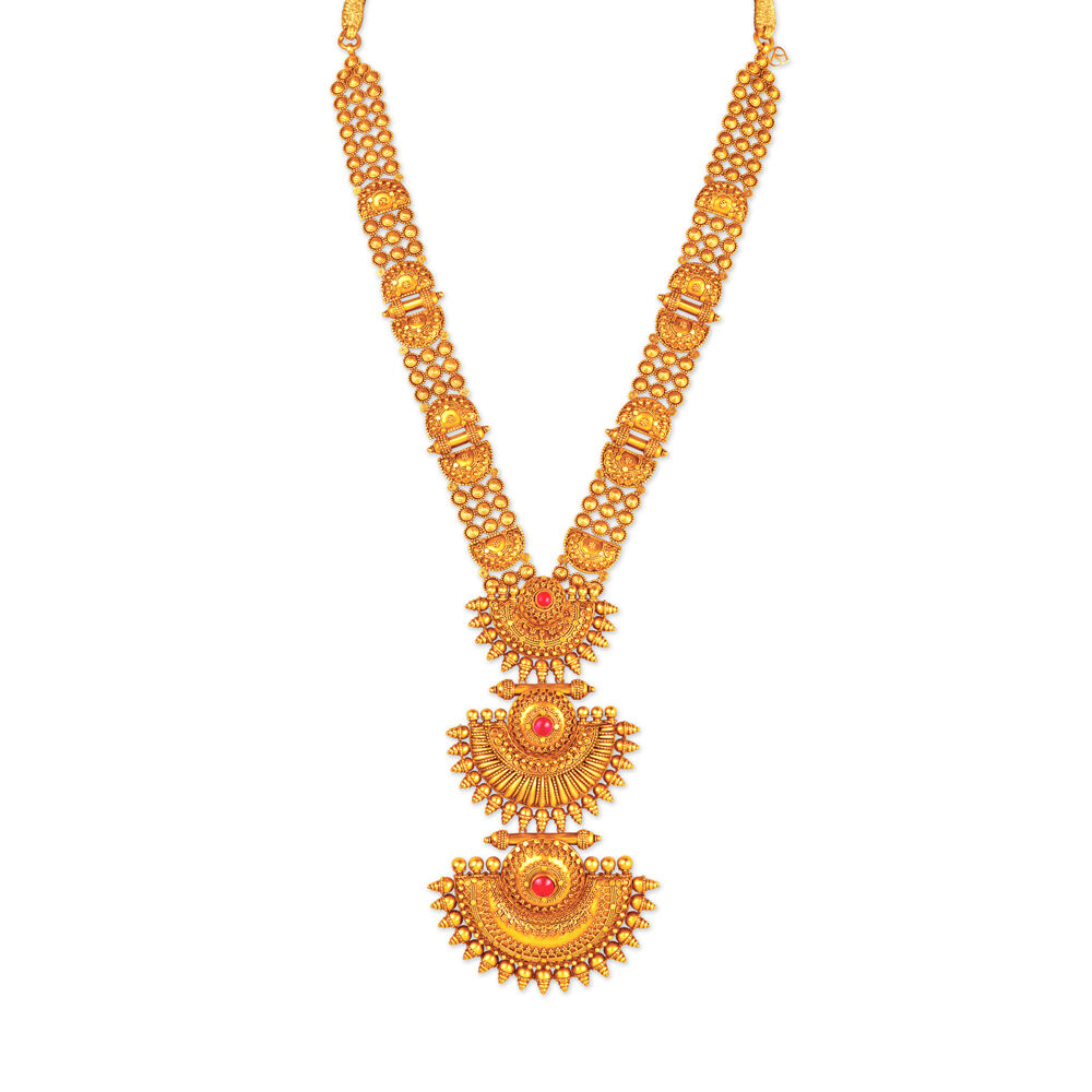 Gold long chain designs ausgabe tanishq