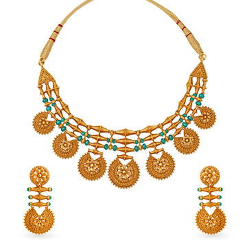 Magnificent Decadent Gold Necklace Set
