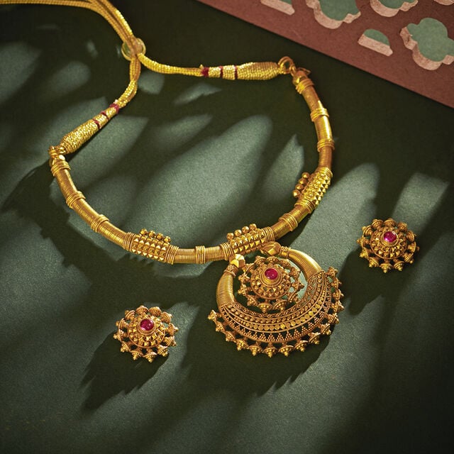 Bridal Set Tanishq Gold Set Designs With Price And Weight Buy