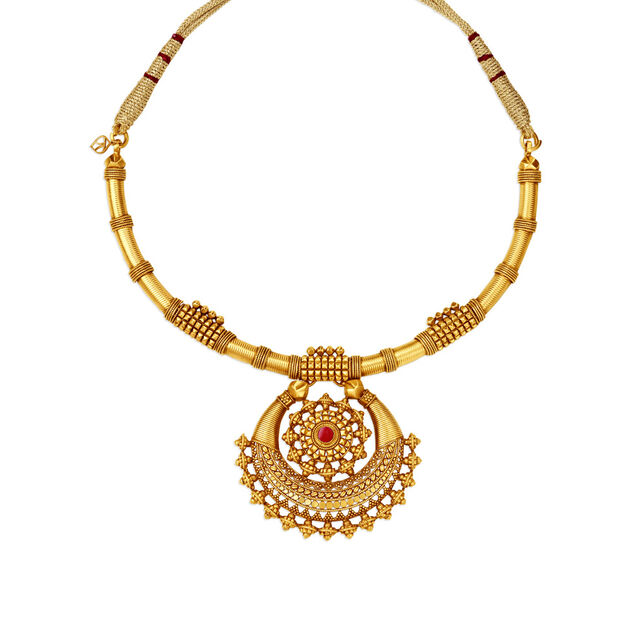 Wondrous Gold Necklace Set for the Punjabi Bride,,hi-res 4