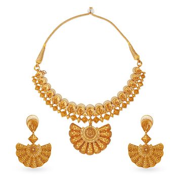 Regal Floral Gold Neckwear Set