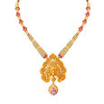 Tanishq Gold Pendant and Earrings Set,,hi-res 2