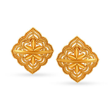 22 Karat Gold Stud Earrings