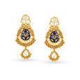 Royal Blue Gold Necklace Set,,hi-res 3