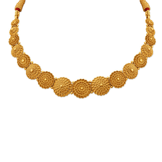 Ethereal Yellow Gold Chrysanthemum Necklace and Earrings Set 2