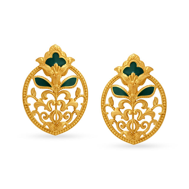 Carved Oval Shape Pendant and Earrings,,hi-res 4