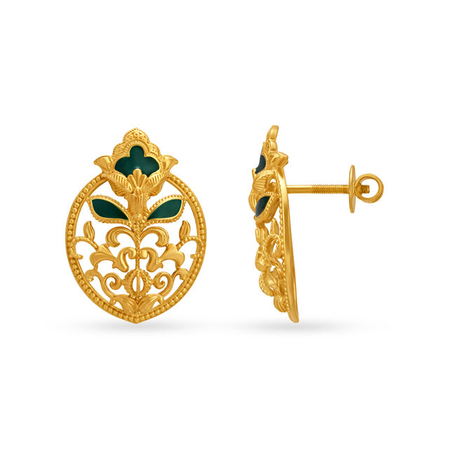 Carved Oval Shape Pendant and Earrings,,hi-res 5