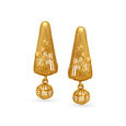 Classic Gold Floral Drop Earrings,,hi-res 