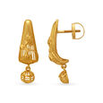 Classic Gold Floral Drop Earrings,,hi-res 2