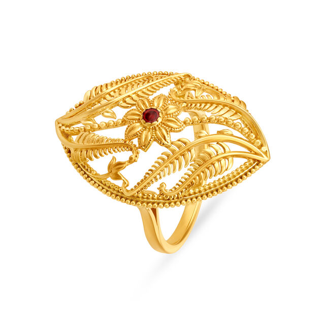Evil Eye Inspired Gold Finger Ring,,hi-res