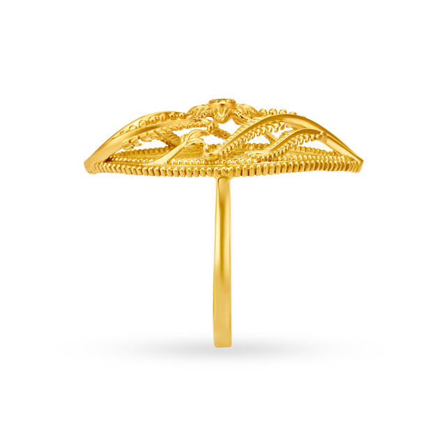 Evil Eye Inspired Gold Finger Ring,,hi-res