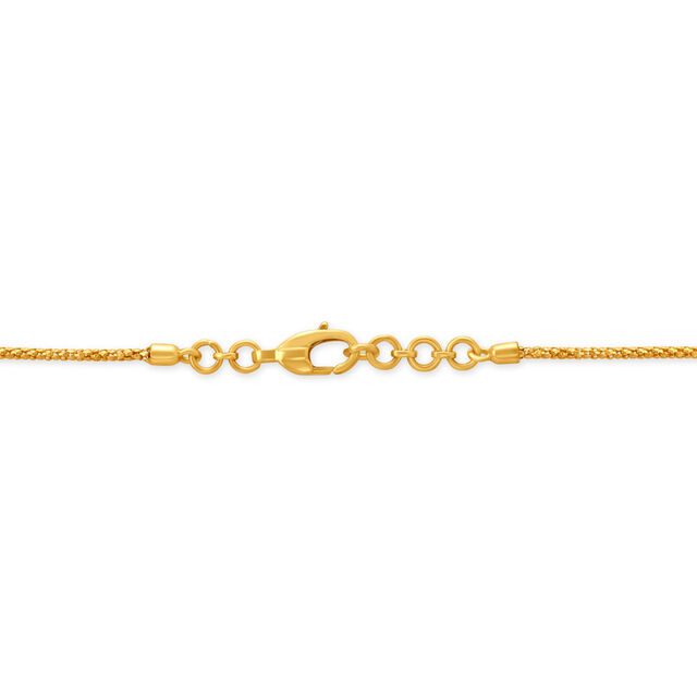 Charming Gold Pendant with Chain,,hi-res