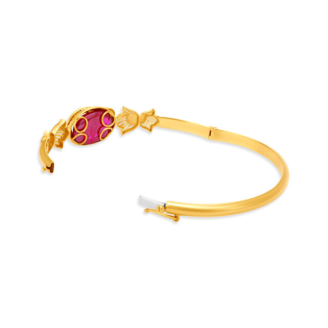Tulip Inspired Gold Bangle,,hi-res 2