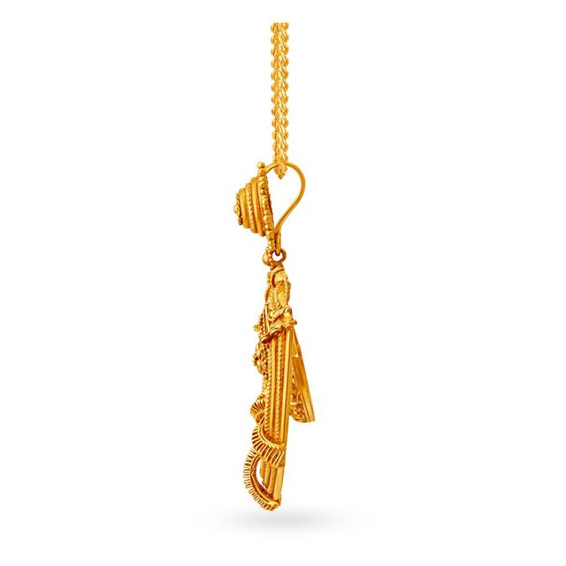 Tanishq 22 Karat Gold Pendant Earrings Set,,hi-res 3
