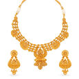 Queenly Gold Necklace Set Perfect for Any Bride,,hi-res 