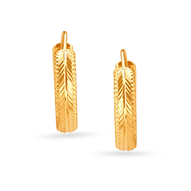 Brilliant Gold Hoop Earrings,,hi-res 3