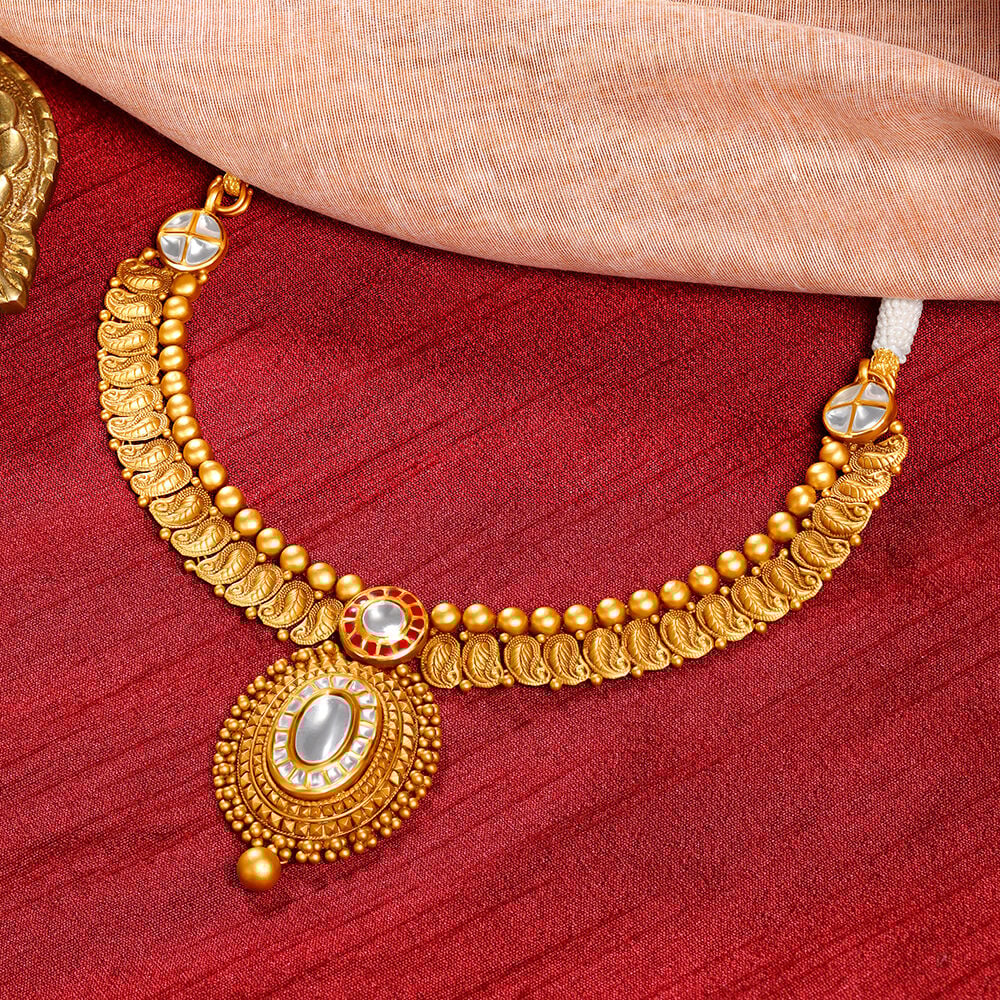 Tanishq kundan necklace deals