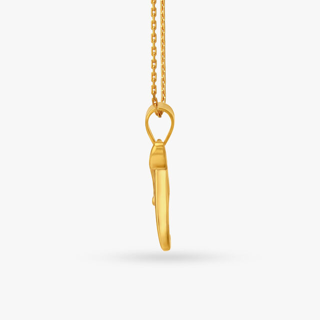 Magnificent Typographic letter "J" Pendant 2