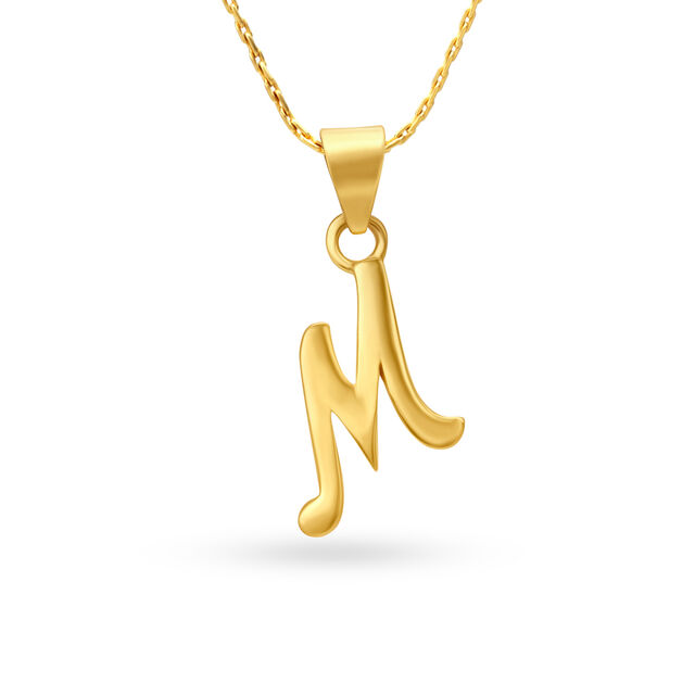 Alphabet M Pendant 