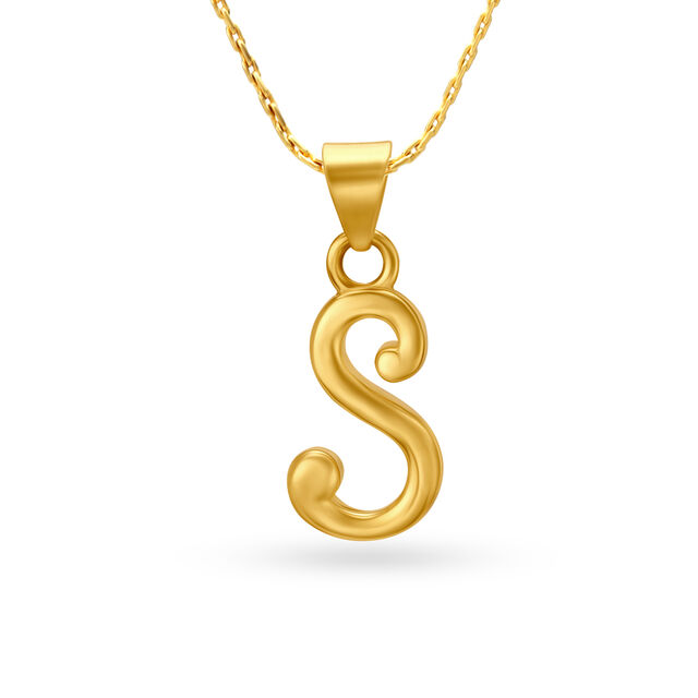 Alphabet S Pendant 