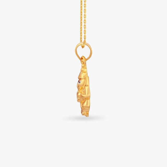 Bal Ganesh Gold Pendant 2