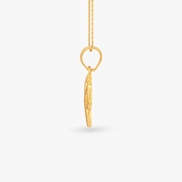 Sacred Om Gold Pendant 2