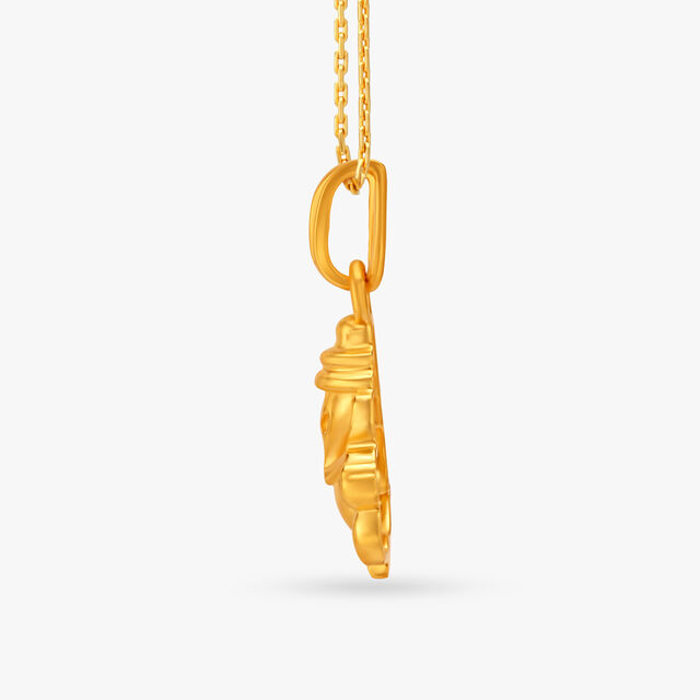 Vakratunday Gold Pendant 2
