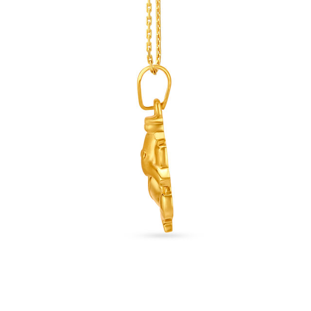 Blessed Ganesha Gold Pendant 2
