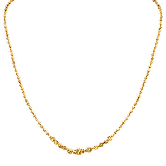 Antique Traditional Bead Gold Chain,,hi-res