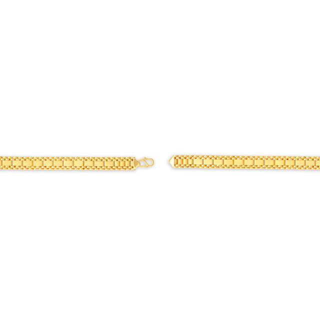 Sumptuous 22 Karat Yellow Gold Textured Link Bracelet,,hi-res 2
