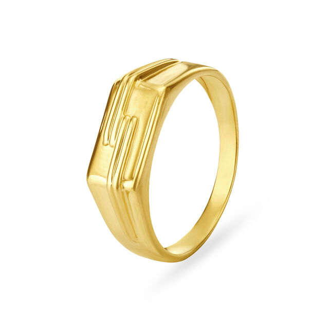 Modern Lineage Gold Ring for Men