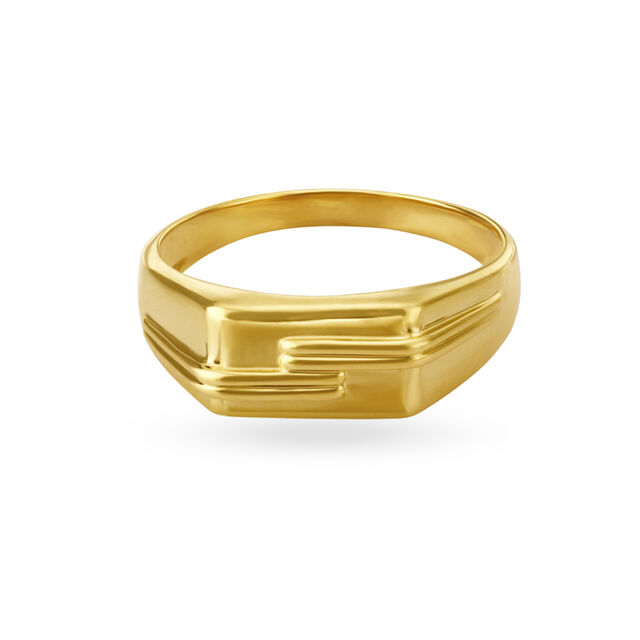 Modern Lineage Gold Ring for Men