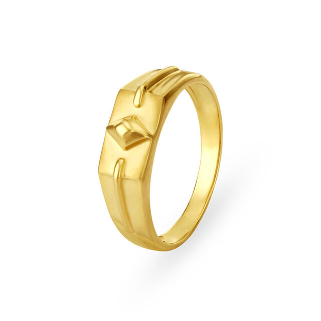 Urban Edge Gold Finger Ring for Men