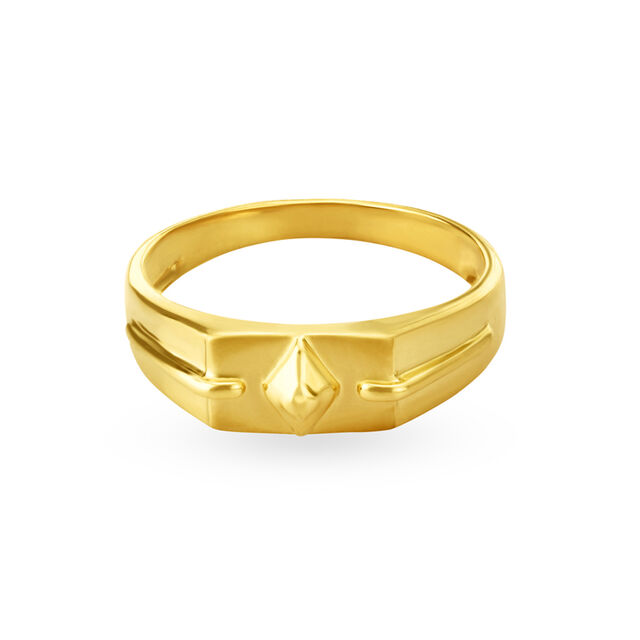 Urban Edge Gold Finger Ring for Men