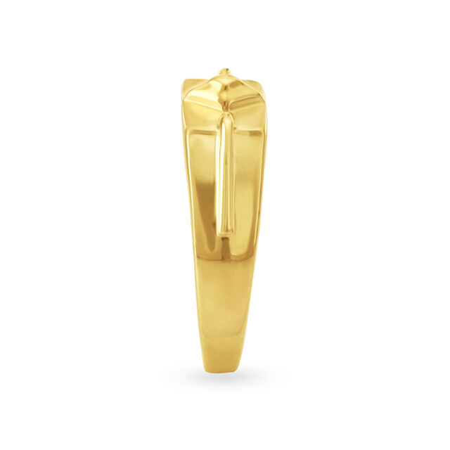 Urban Edge Gold Finger Ring for Men