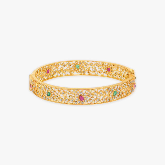 Regal Filigree Gold Bangles