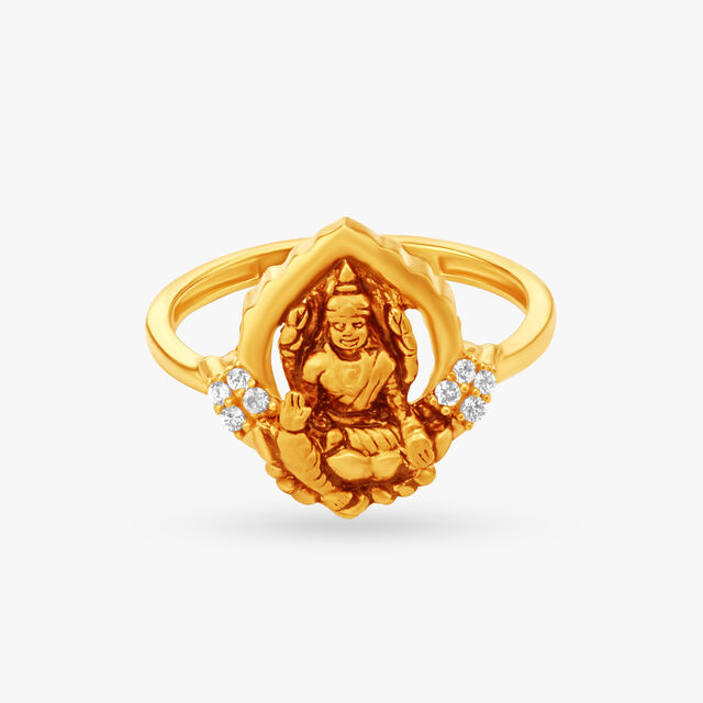 Sacred Deity Gold Finger Ring