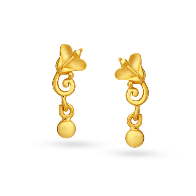 Delicate Floral Drop Earrings 