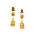 Divine Gold Drop Earrings 