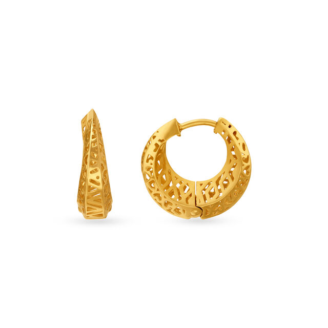 Romantic Gold Hoop Earrings 4